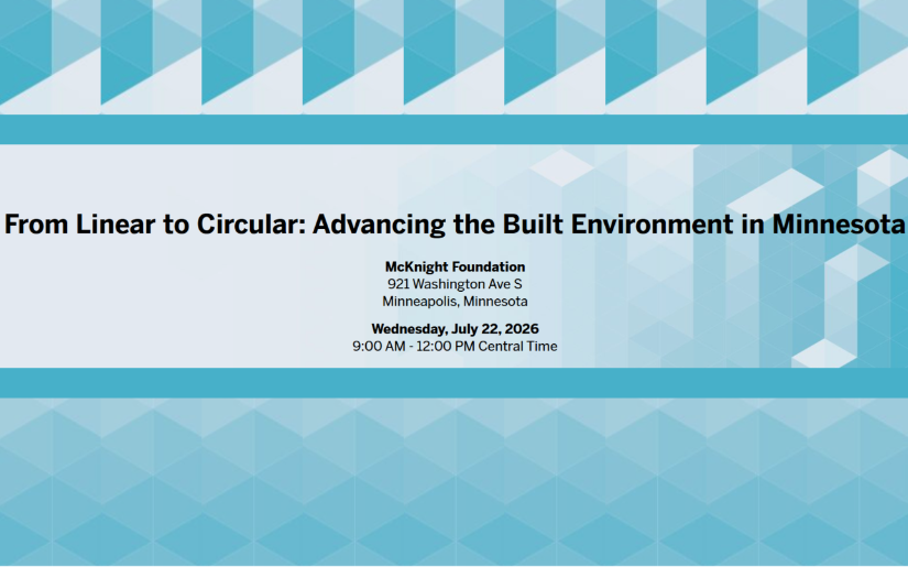 Kathryn Fernholz to Speak at - From Linear to Circular: Advancing the Built Environment in Minnesota